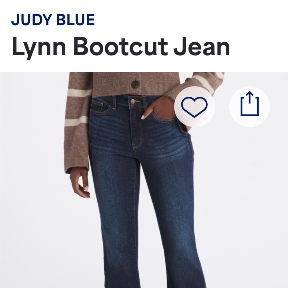 Judy Blue Bootcut Jeans.